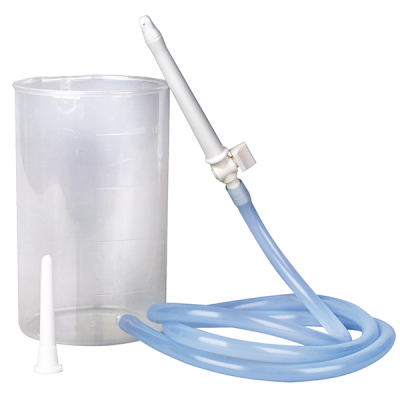 Irrigator aus Kunststoff 1 Liter - 120 cm Schlauch