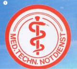 Schild: Med.-techn. Notdienst